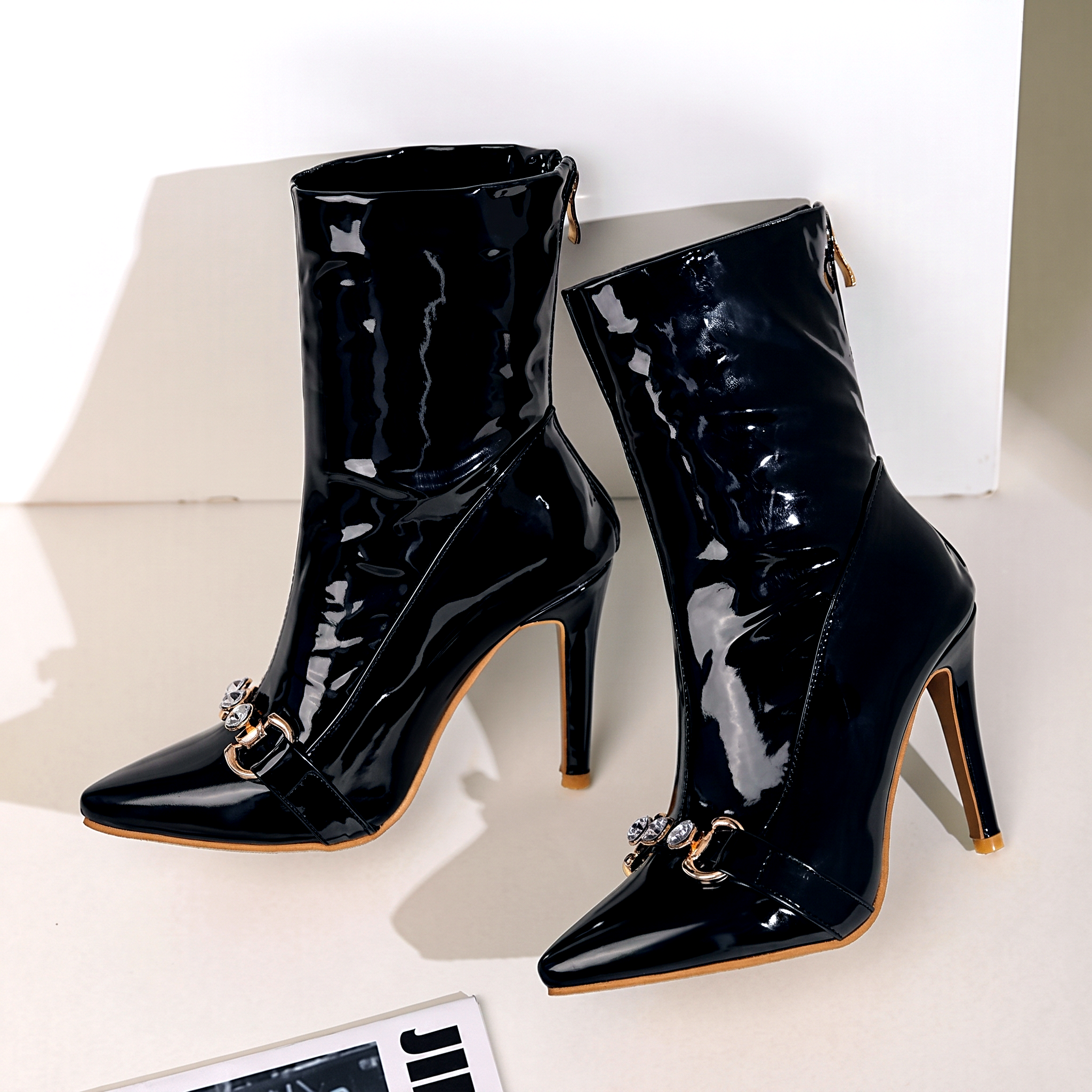 Lisbeth Patent Leather Boots