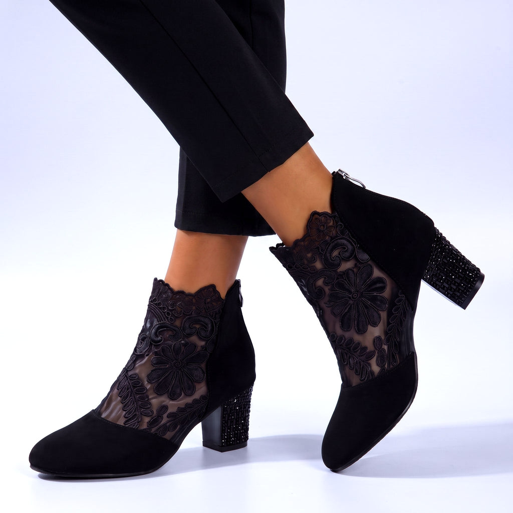 Vittoria Floral Ankle Boots