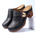Daisy Leather Mules