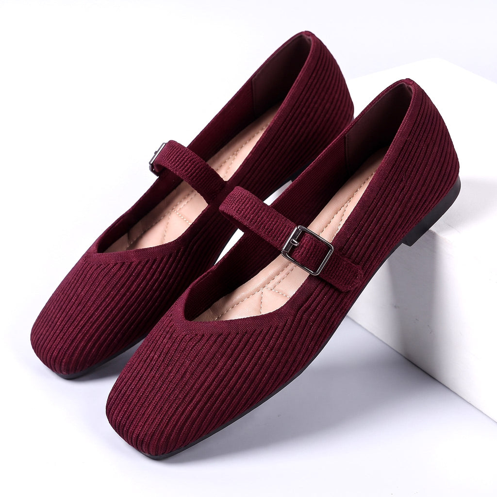 Knit Mary Jane Flats
