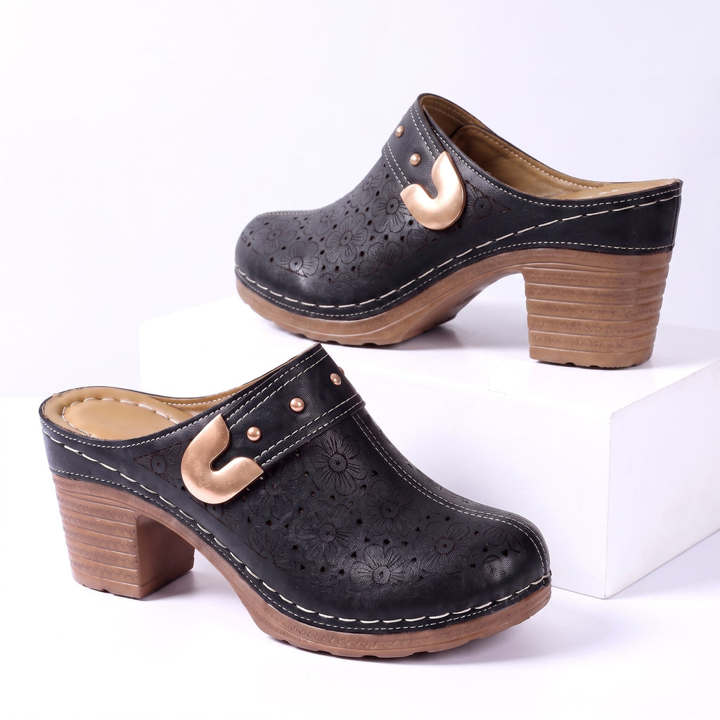Daisy Leather Mules