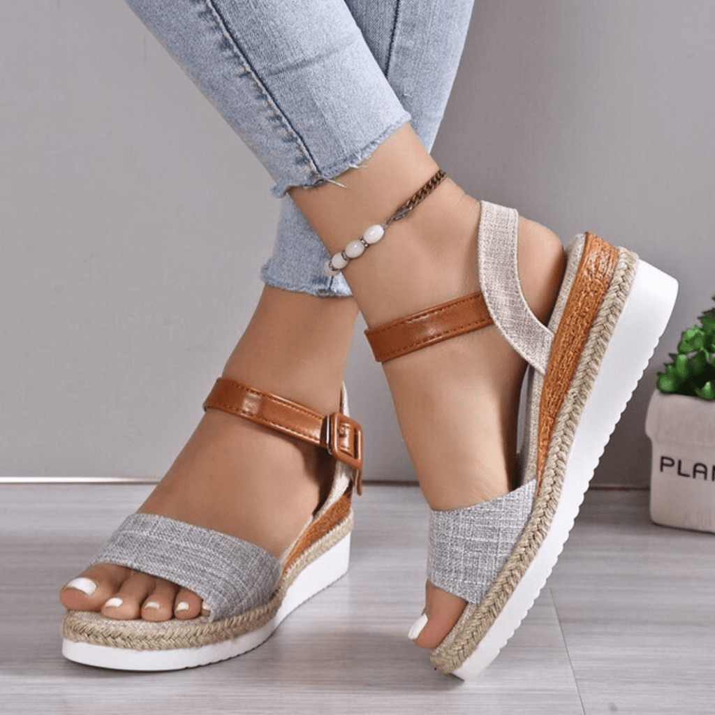 Daisy Wedge Sandals