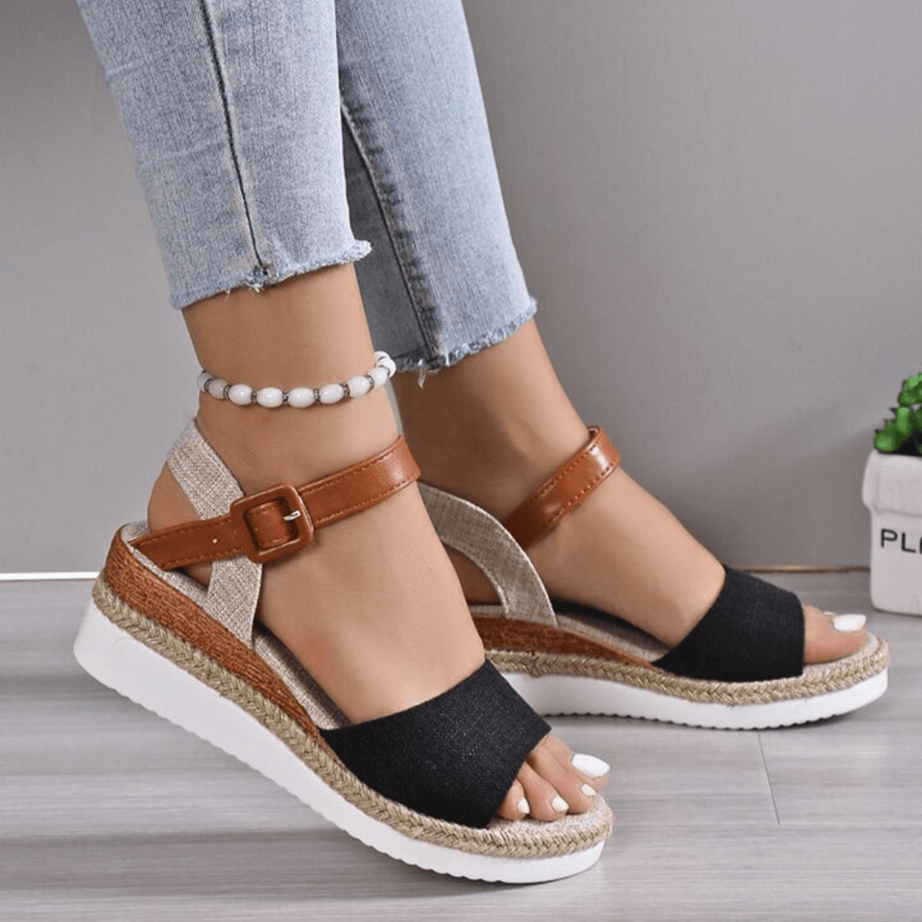Daisy Wedge Sandals