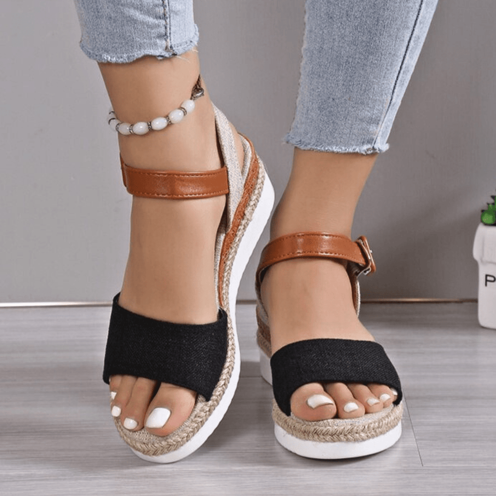 Daisy Wedge Sandals