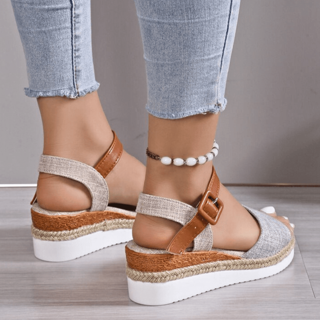 Daisy Wedge Sandals