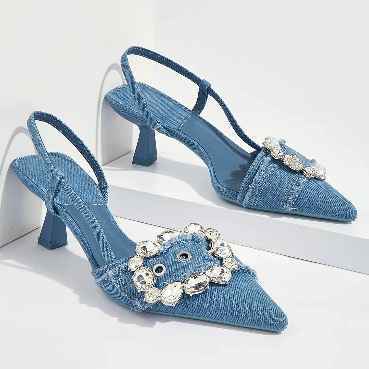 Delizia Denim Heels